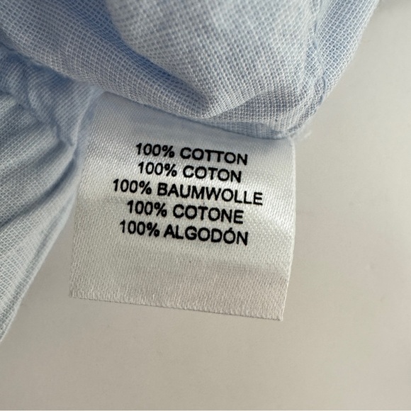 Samantha Pleet Crop Top Bralette Bra Tank Blue Chambray Sz XS - Picture 5 of 13